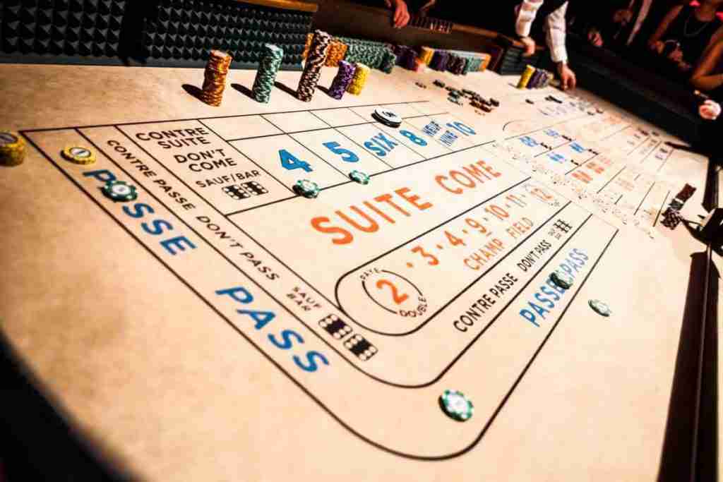 Craps Game Table