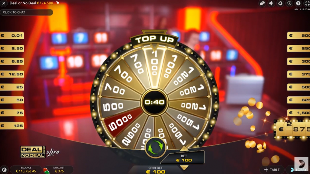 Winning Strategies in Deal or No Deal Casino Game